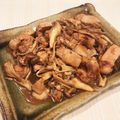 miwayon's cooksnap of when they made 豚ヒレ肉とキノコのにんにく黒酢炒め.