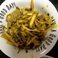 クックXQBQYE☆'s cooksnap of when they made カレーマヨで絶品♡エリンギと豚肉炒め.