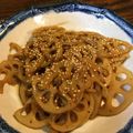 かおりちゃん☆★'s cooksnap of when they made フライパンで作るれんこんのきんぴら.