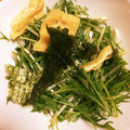 クックPIHA91☆'s cooksnap of when they made 水菜と油揚げのゴマ海苔サラダ.