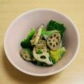 ピーナッツ子♪'s cooksnap of when they made レンコンとブロッコリーのおひたし♡.