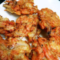 ねこめい's cooksnap of when they made ◆サクサク食感♪美味しい小海老のかき揚げ.