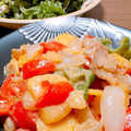 tomooo1106's cooksnap of when they made 栗じゃがいもと豚肉の味噌マヨ炒め.