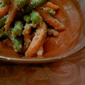 sheeks's cooksnap of when they made いんげんと人参のゴマ和え.