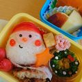 ちーざっく's cooksnap of when they made キャラ弁♡サンタさん2 クリスマス.