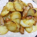 詩絵奈's cooksnap of when they made ★ｿｰｾｰｼﾞとﾎﾟﾃﾄのピリ辛炒め★.