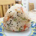 えるえる２８６'s cooksnap of when they made ✿大葉と桜えびのおにぎり✿ฺ.