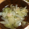 クックC9Z2EI☆'s cooksnap of when they made キャベツと白菜とエビで簡単スープ.