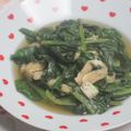 ここみ☆ゆりあママ's cooksnap of when they made 簡単！麺つゆで小松菜とお揚げの煮びたし.