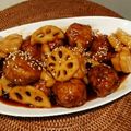 nicconicco's cooksnap of when they made 肉団子の黒酢あんかけ.