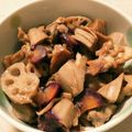 かにゃたろう's cooksnap of when they made 鶏肉と蓮根の煮物★蜂蜜とお酢wo使って.