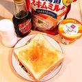 Richland☆Y's cooksnap of when they made ピーナツクリーム☆メープルミルクトースト.