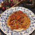 Amalka's cooksnap of when they made フライパンひとつで作るミートソース.