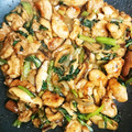 ともかな's cooksnap of when they made 簡単☆小松菜と鶏むね肉のオイスター炒め☆.