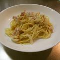 botu's cooksnap of when they made 牛乳で作る濃厚カルボナーラ.