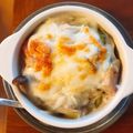 chikinda's cooksnap of when they made シチューの残りＤＥドリア♡.