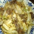 みるく大福's cooksnap of when they made 牛こまと白菜のシャキシャキオイスター炒め.