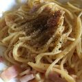 空と海と太陽のそばで's cooksnap of when they made カルボナーラ☆.