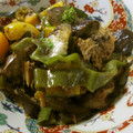 低カロ探検隊's cooksnap of when they made さば味噌煮缶と夏野菜炒め.