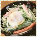 nakamucchi's cooksnap of when they made 簡単♪温泉卵と水菜のサラダ♪.