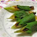 mcc5646's cooksnap of when they made 『茗荷の味噌✿大葉巻』...1杯ど～ぞ(〃^∇^)o＼Ξ酉／.