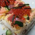 palworld's cooksnap of when they made 桃の花デコ☆菱餅風♪初節句♪寿司ケーキ♪.