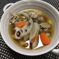 clover♡3's cooksnap of when they made ひき肉と根菜のあったかスープ.