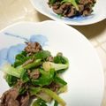 satokohime's cooksnap of when they made 牛肉とワケギの梅和え.
