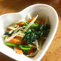 Iam_takako's cooksnap of when they made ほうれん草と人参のナムル.