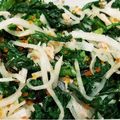 metabo3号's cooksnap of when they made 春菊と大根のサラダ.