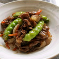 いぺこな's cooksnap of when they made さとうえんどうのポン酢炒め.