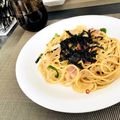 ひゅ～びぃ's cooksnap of when they made ベーコン＊しめじ＊玉葱＊ピーマンのパスタ.
