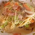 まいでんに's cooksnap of when they made 簡単！小鍋１つでワンポットスープパスタ.