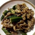 ☆ポカリ☆'s cooksnap of when they made 簡単！豚肉とオクラの甘辛炒め.