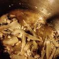 やまちゃん♡'s cooksnap of when they made 舞茸ゴボウ汁！きりたんぽみたい〜(^^).