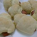ぱーこたろう's cooksnap of when they made ノンオイルノンエッグHMでソーセージパン.