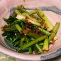 muyblanco's cooksnap of when they made かぶの葉のおかか炒め.