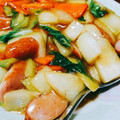 にゃちもと's cooksnap of when they made 青梗菜とウインナーのにんにく炒め.
