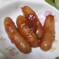miyuki12's cooksnap of when they made 妹が大好き(^O^)ケチャップソーセージ.