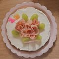 まめにゃん・ω・'s cooksnap of when they made レア＆ベイクド★二層のチーズケーキ.