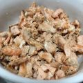 amileamila's cooksnap of when they made 手作り(*^^*)　鮭のあらで鮭フレーク.