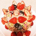 オリオン通り's cooksnap of when they made Wチョコクリームの苺チョコショートケーキ.