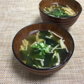 Chikatan☆'s cooksnap of when they made わかめとえのきのすまし汁.