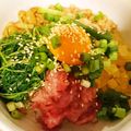 feliz21's cooksnap of when they made マグロの中落ちで 海鮮ばくだん.