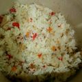 bisai's cooksnap of when they made ルクルーゼ★簡単シーフードピラフ.