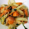 カメリア22's cooksnap of when they made ★あらびきフランクとほうれん草の塩炒め★.