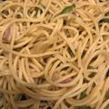 AbicoJan's cooksnap of when they made ベーコン＊しめじ＊玉葱＊ピーマンのパスタ.