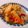 C1na's cooksnap of when they made ◆とろ～りチーズ♡豚肉と白菜のデミ風炒め.