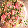 LalasCafe's cooksnap of when they made まぐろ漬け丼.