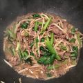 ☆こまっと☆'s cooksnap of when they made コストコプルコギビーフとほうれん草炒め☆.
